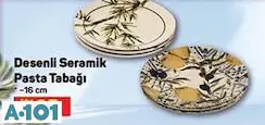 DESENLİ SERAMİK PASTA TABAĞI 16 CM DESENLİ SERAMİK PASTA TABAĞI 16 CM